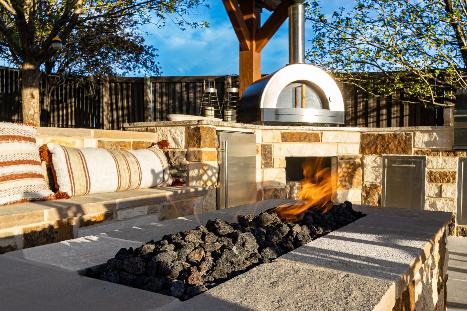 Pool and outdoor living hardscape, ORO Landscape Colorado